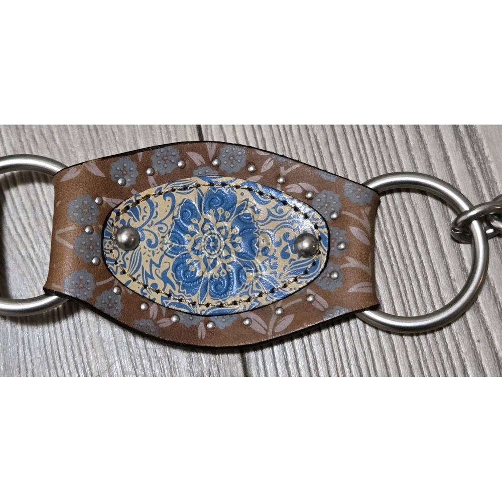 New Fossil Belt Embossed Stations Multicolor Womens Tooled Southwestern 40" NWT